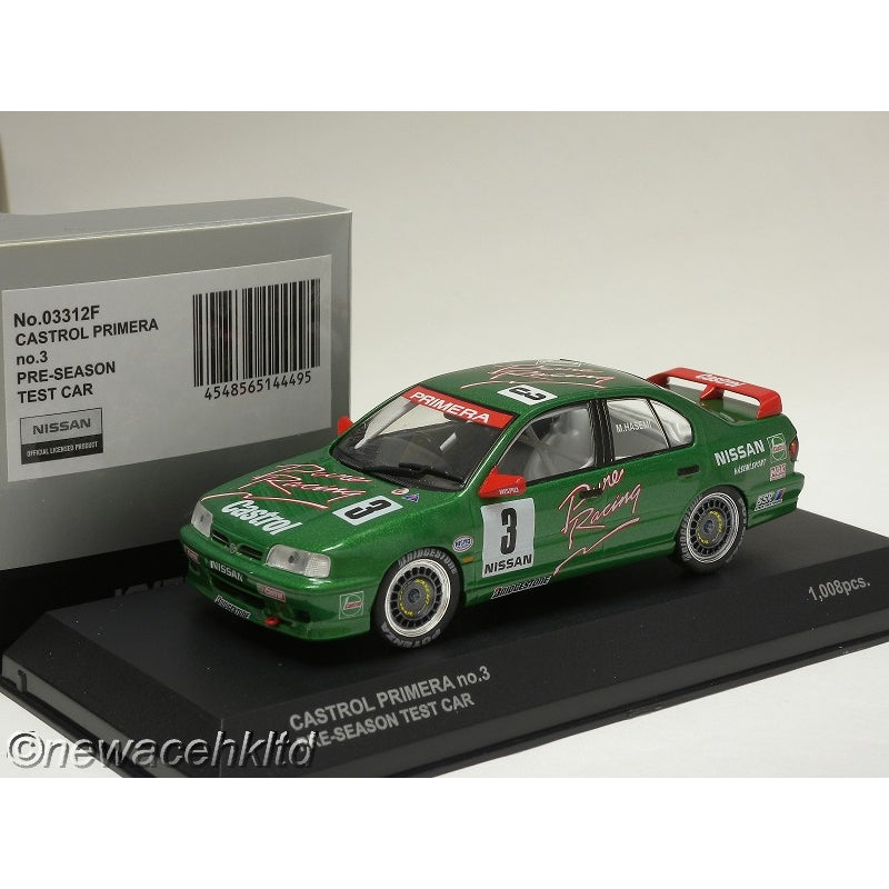 1/43 Kyosho Nissan Castrol Primera #3 Pre-Season Test Car [03312F]