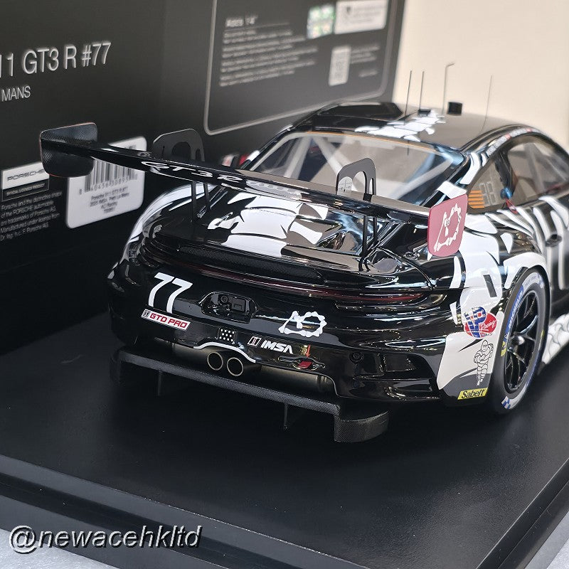 Porsche 911 GT3 R #77 AO Racing 2025 IMSA Petit Le Mans # Top Speed 1/18 #TS0651