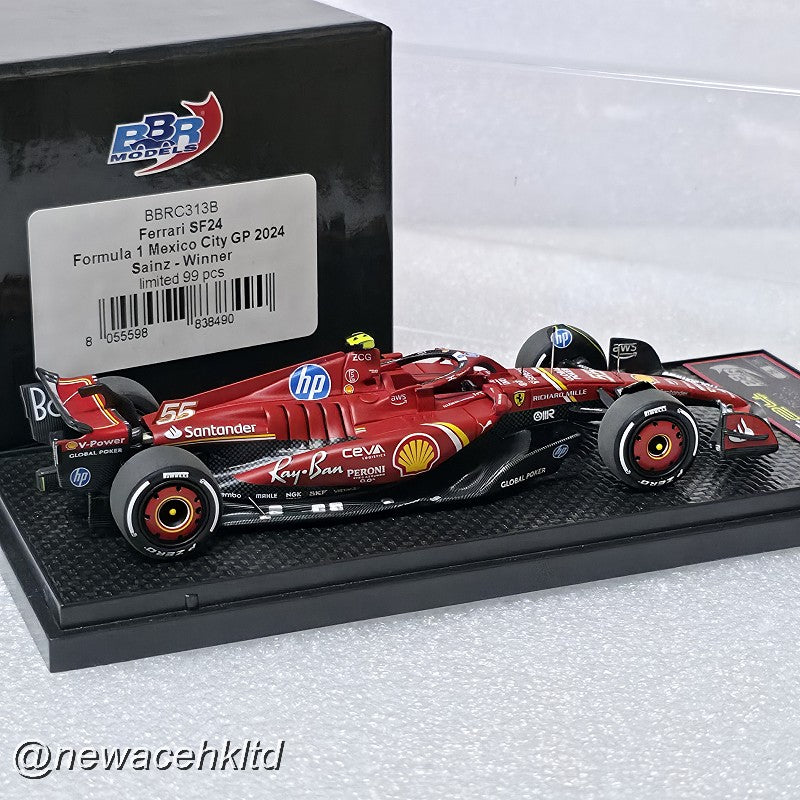 Ferrari SF24 FORMULA 1 MEXICO CITY GP 2024 Sainz Winner # BBR MODEL 1/43 #BBRC313B