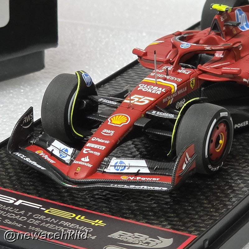 Ferrari SF24 FORMULA 1 MEXICO CITY GP 2024 Sainz Winner # BBR MODEL 1/43 #BBRC313B