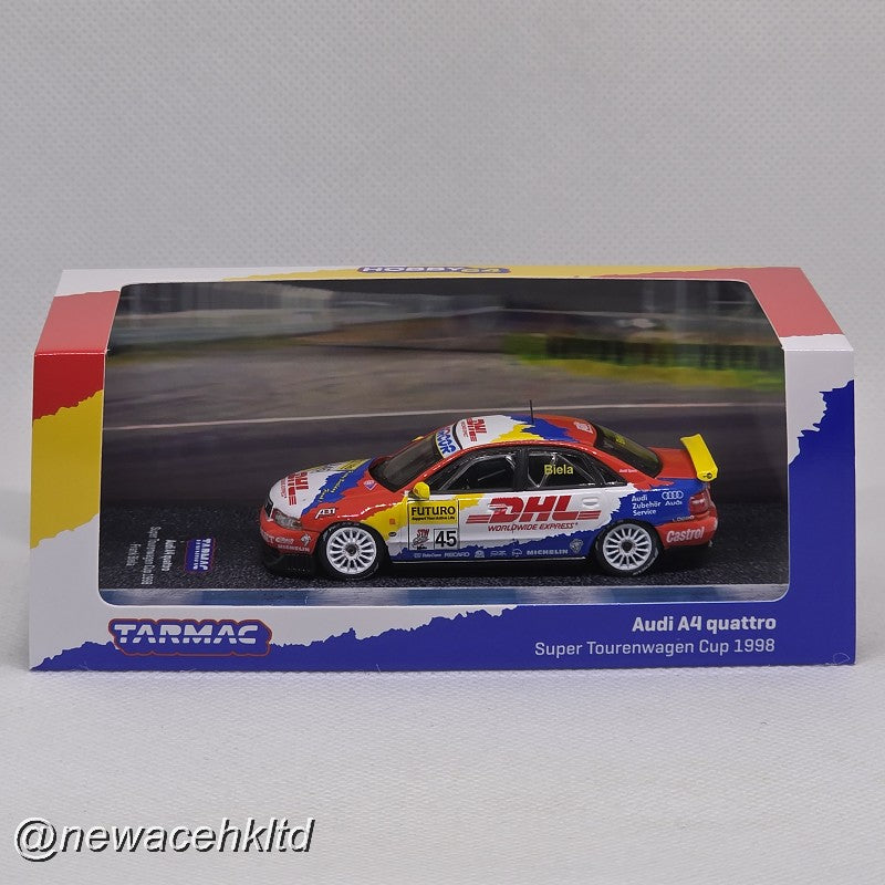 Audi A4 Quattro Super Tourenwagen Cup 1998 Frank Biela # TARMAC 1/64 #T64-077-98STW45