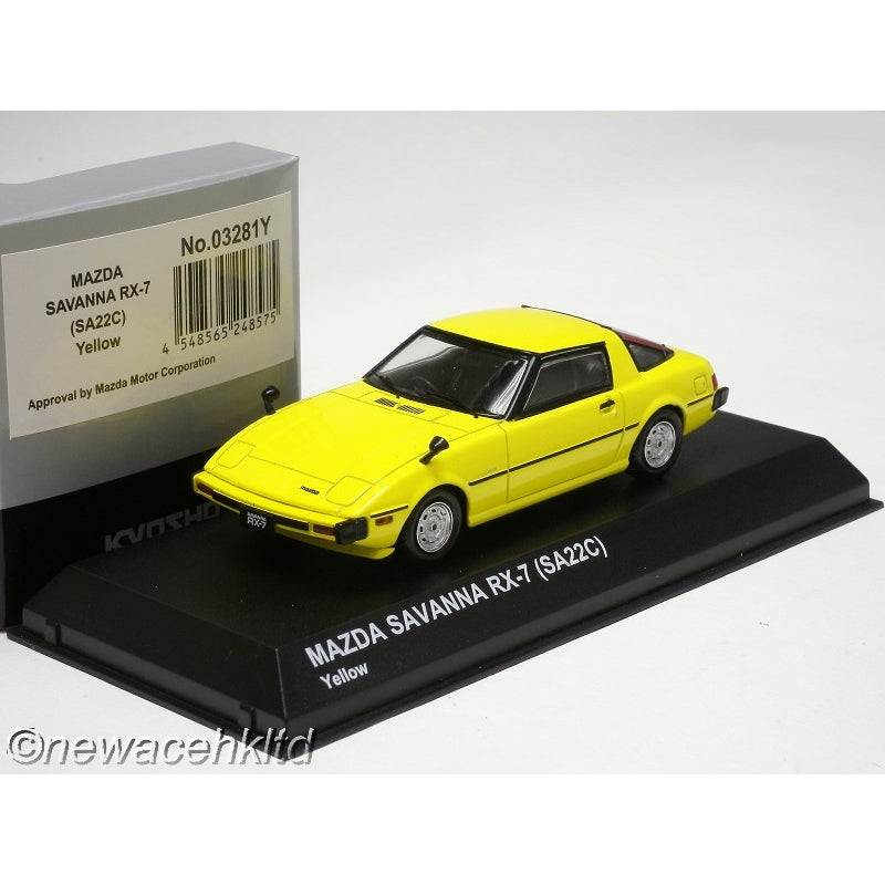 1/43 Kyosho Mazda Savanna RX-7 SA22C - Yellow [03281Y]