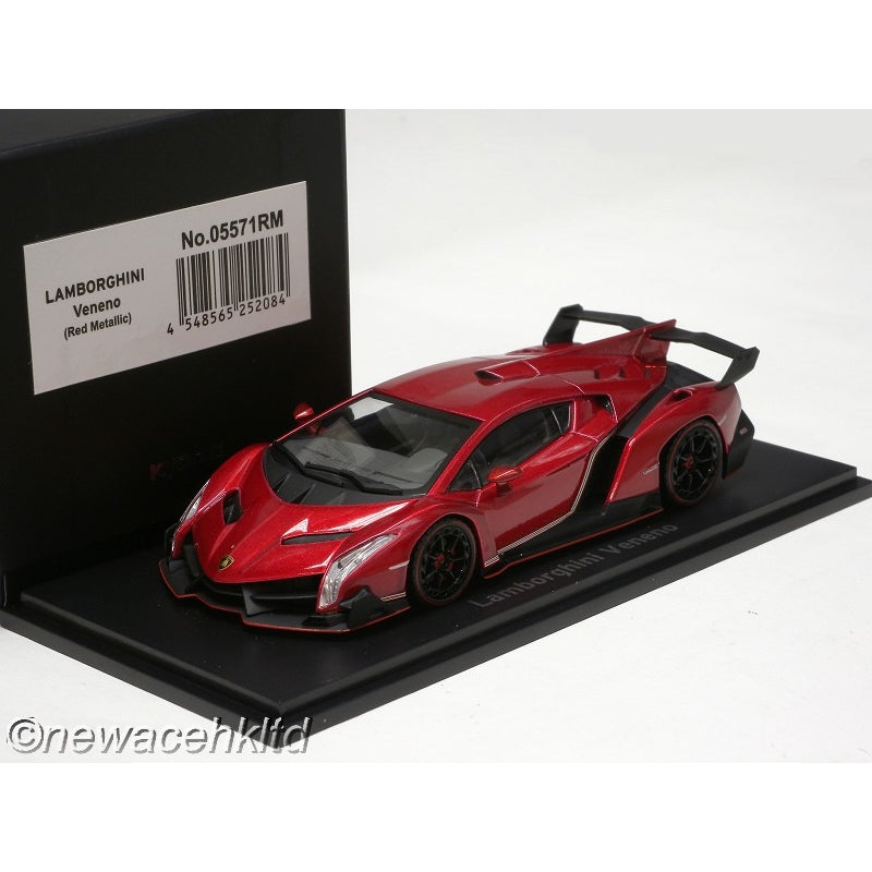1/43 Kyosho Lamborghini Veneno - Red Metallic [05571RM]