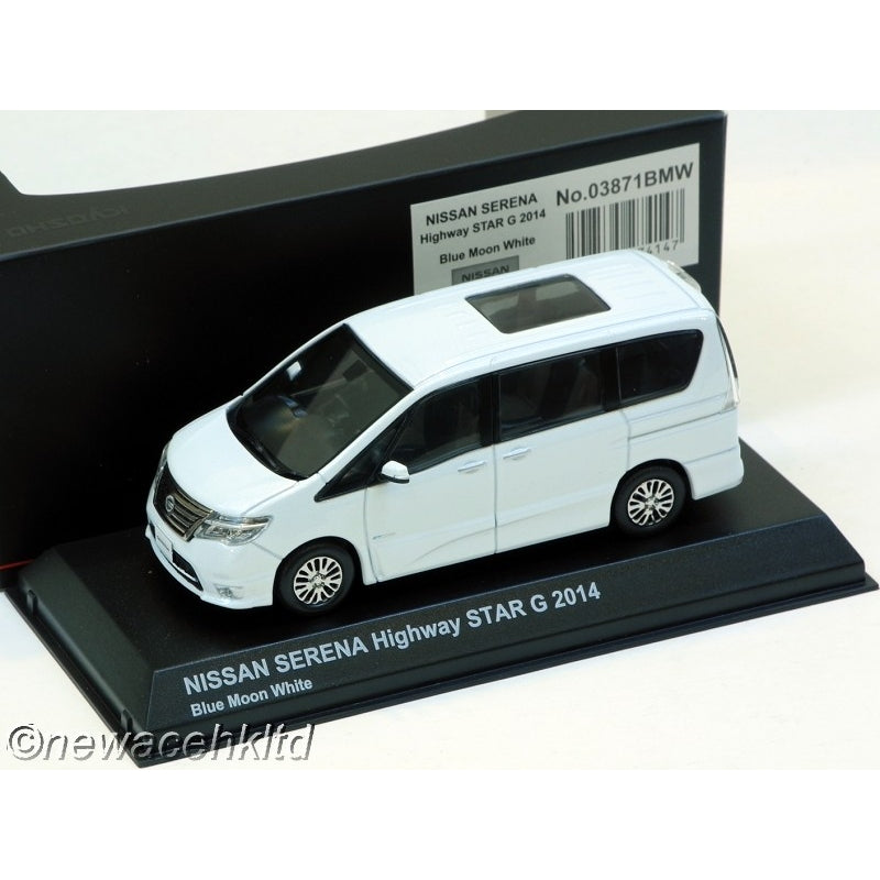 1/43 Kyosho Nissan Serena Highway Star G (2014) - Blue Moon White [03871BMW]