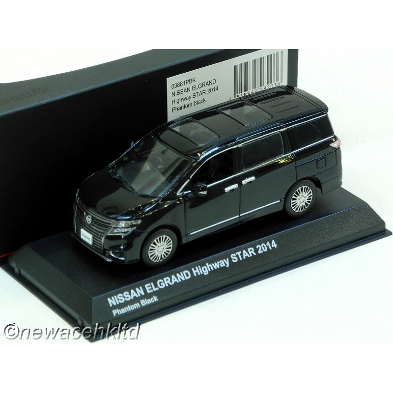 1/43 Kyosho Nissan Elgrand Highway Star (2014) - Phantom Black [03881PBK]