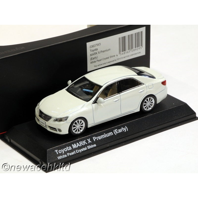1/43 Kyosho Toyota Mark X Premium Early - White Pearl Crystal Shine [03637W3]