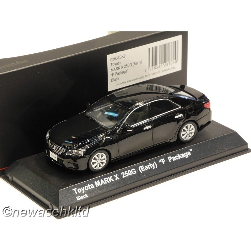 1/43 Kyosho Toyota Mark X 250G Early F Package - Black [03637BK2]