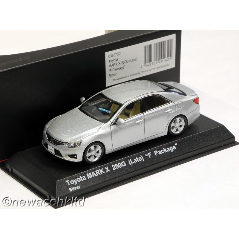 1/43 Kyosho Toyota Mark X 250G Late F Package - Silver [03637S2]