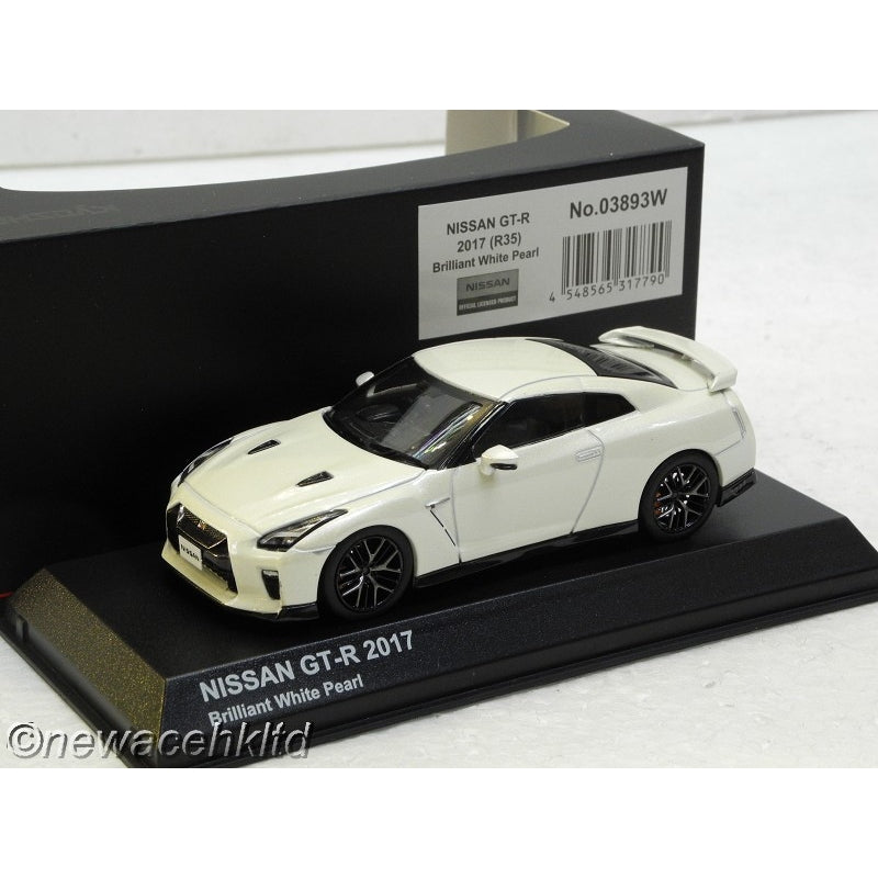 1/43 Kyosho Nissan GT-R R35 (2017) - Brilliant White Pearl [03893W]