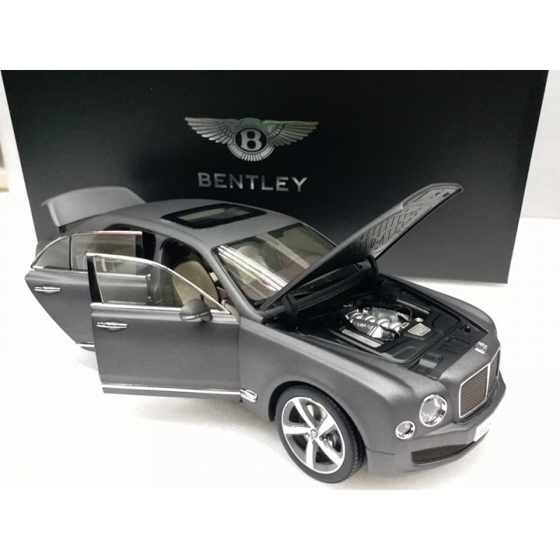 1/18 Kyosho Bentley Mulsanne Speed - Dark Grey Satin [08910DGS]