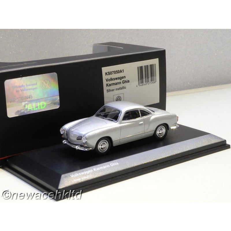1/64 Kyosho Volkswagen Karmann Ghia - Silver Metallic [KS07050A1]