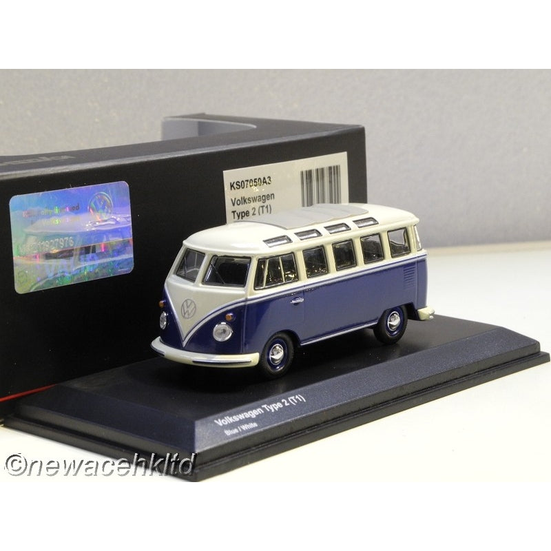 1/64 Kyosho Volkswagen Type 2 T1 - Blue / White [KS07050A3]