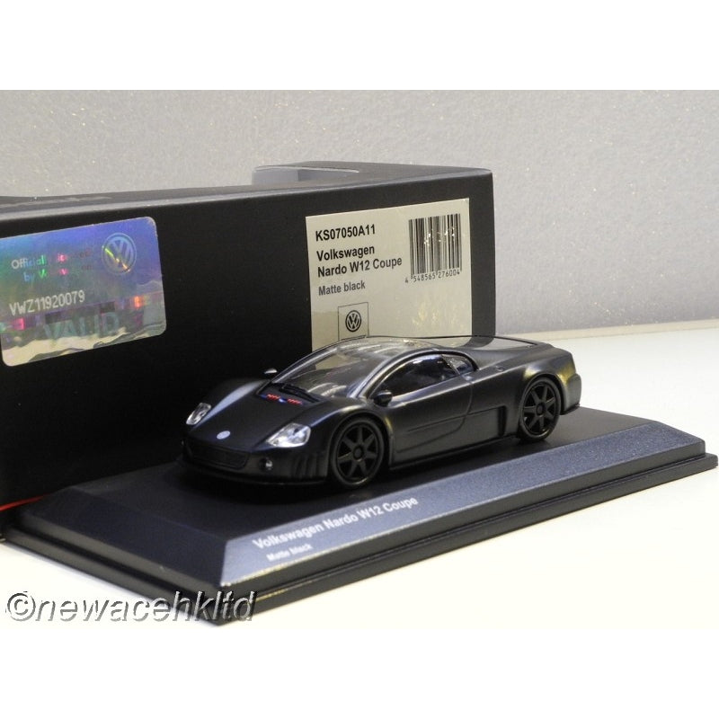 1/64 Kyosho Volkswagen Nardo W12 Coupe - Matte Black [KS07050A11]
