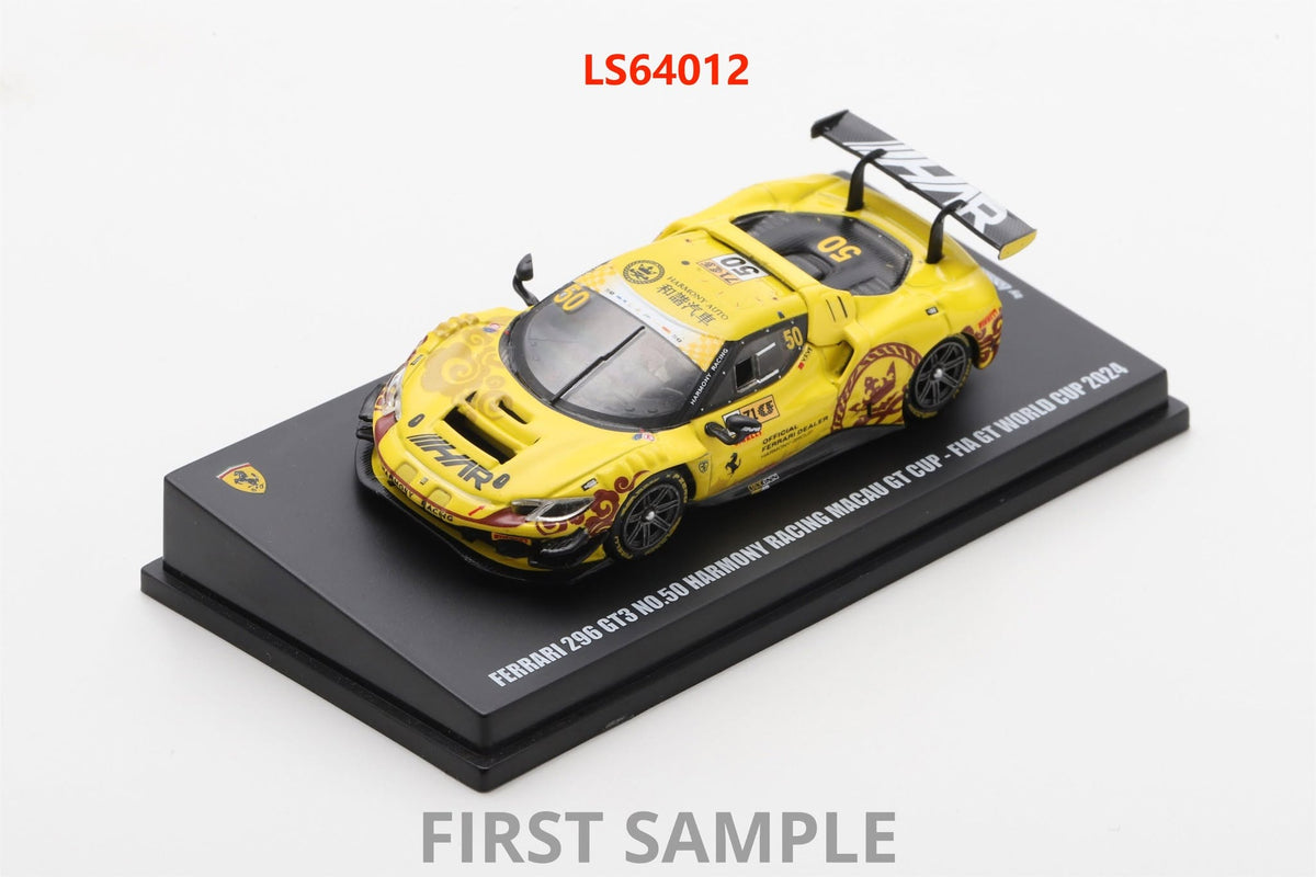 1/64 /Ferrari 296 GT3 No.50 Harmony Racing Macau GT Cup - FIA GT World Cup 2024 Ye Yifei /Looksmart/LS64012