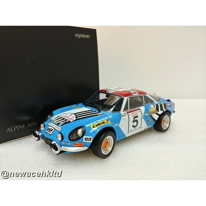 1/18 Kyosho Alpine A110 #5 2nd Tour de Corse (1973) [08485B]