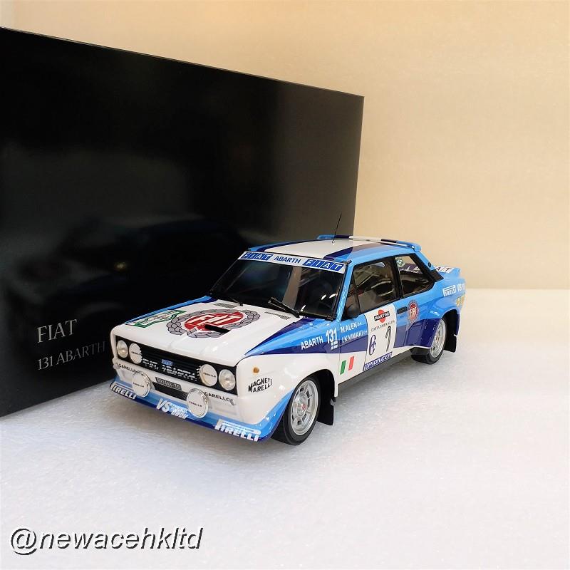 1/18 Kyosho Fiat 131 Abarth Rally #1 Costa Smeralda - M. Alén / I. Kivimäki (1981) [08376D]