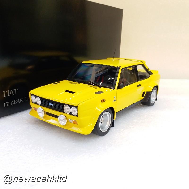 1/18 Kyosho Fiat 131 Abarth - Yellow [08376Y]