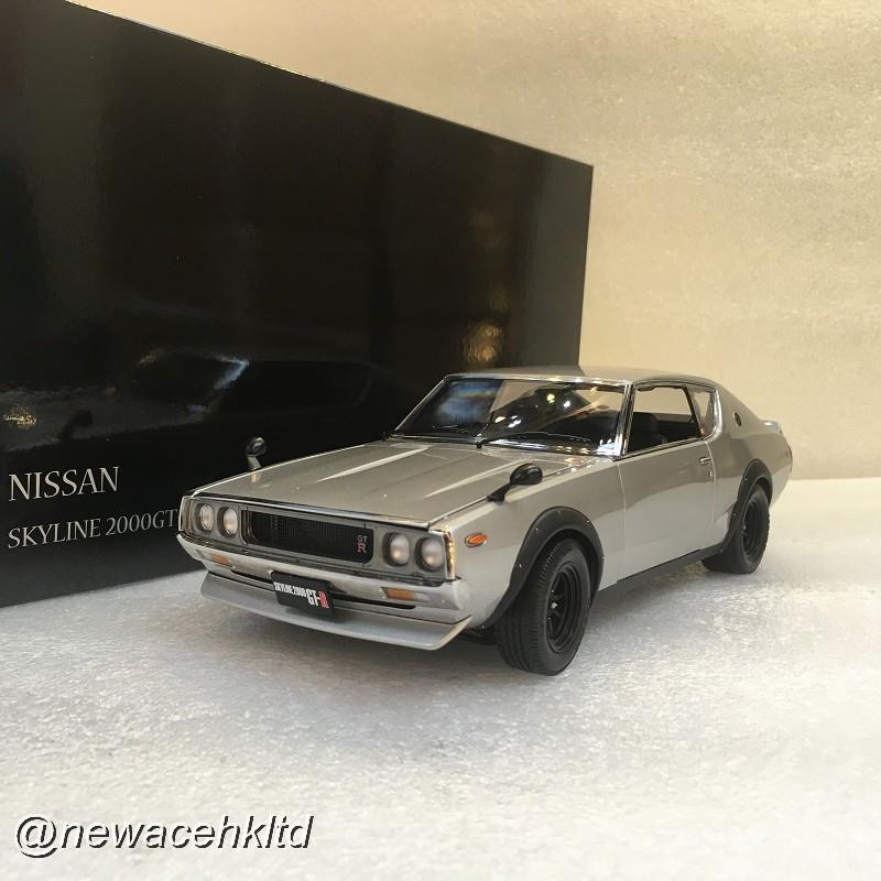 1/18 Kyosho Nissan Skyline 2000 GT-R KPGC110 - Silver [08255S]