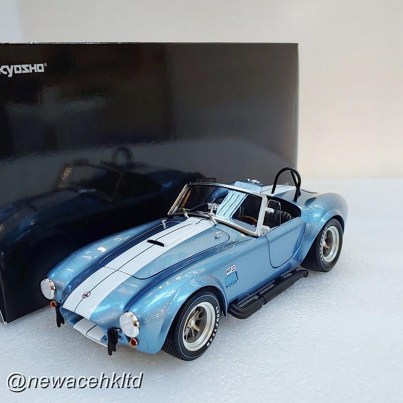 1/18 Kyosho Shelby Cobra 427 S/C - Sapphire Blue / White [08047SBL]