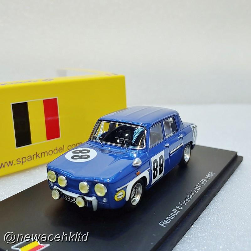 1/43 Renault 8 Gordini No.88 27Th 24H Spa 1968 B.Wollek A.Serpaggi Bluette