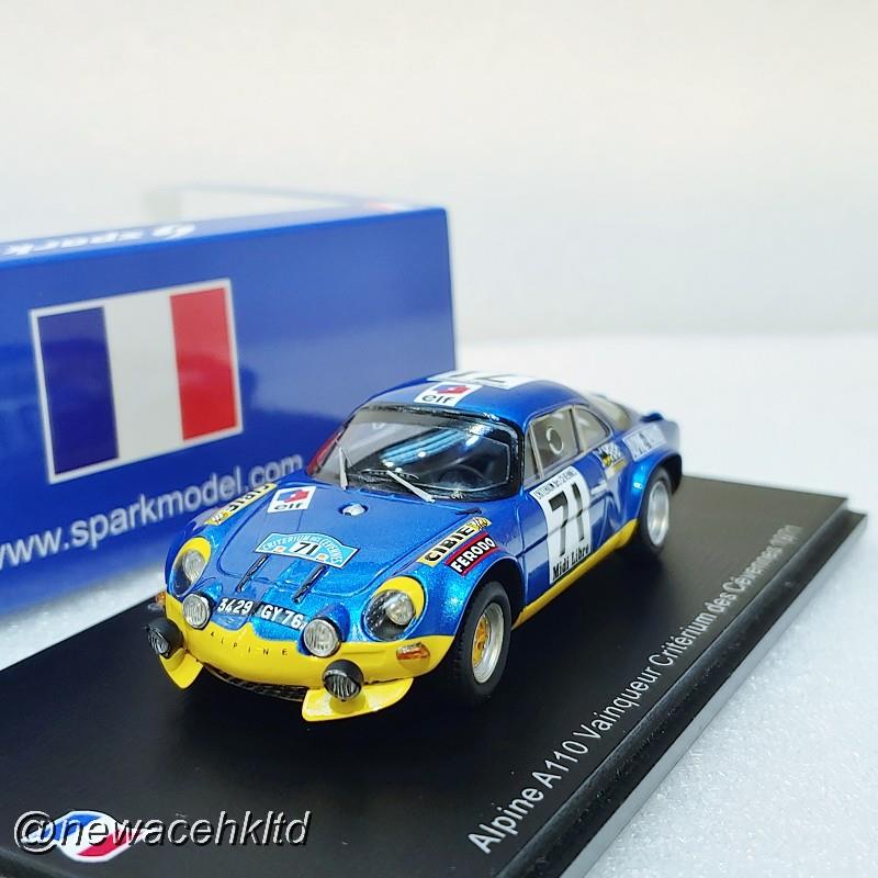 1/43 Alpine A110 No.71 Vainqueur Criterium des Cevennes 1971 B. Darniche - A. Mahe