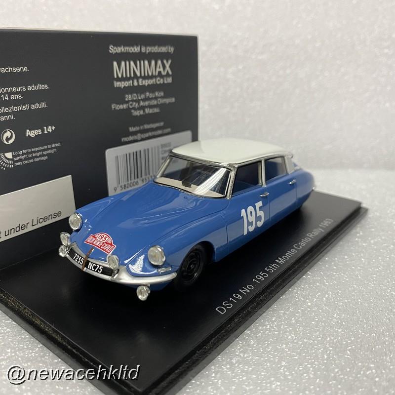 Citroen Ds 19 N.195 5Th Monte Carlo 1963 B. Neyret-J.Terramorsi