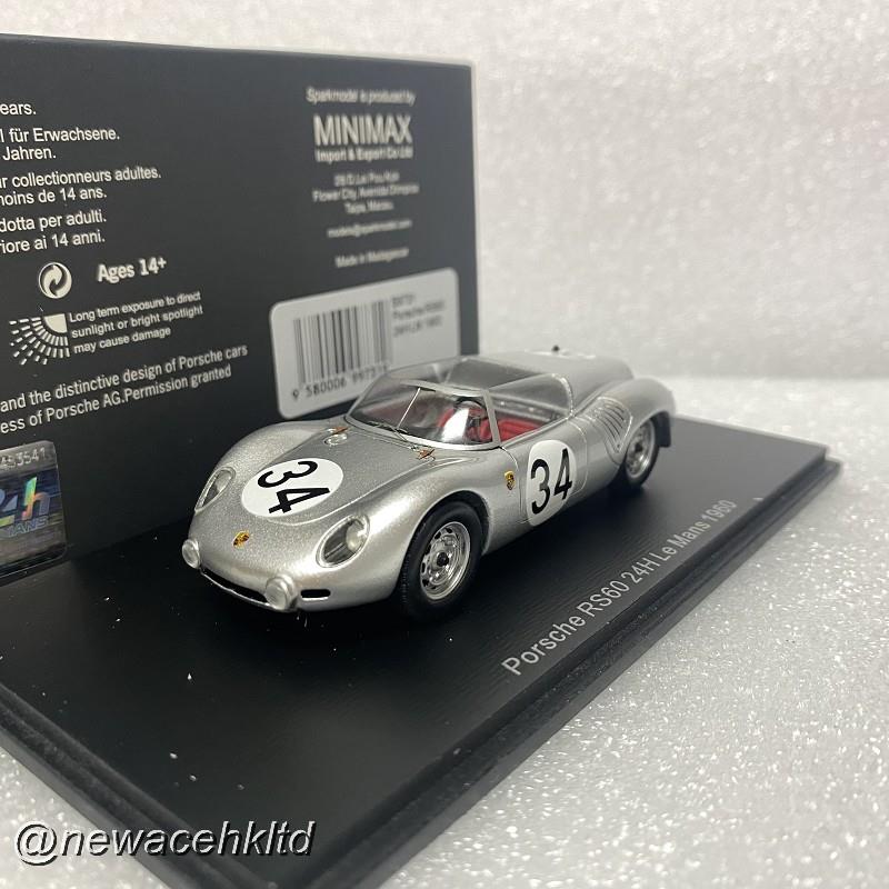 Porsche Rs60 No.34 24H Le Mans 1960 M. Trintignant - H. Herrmann