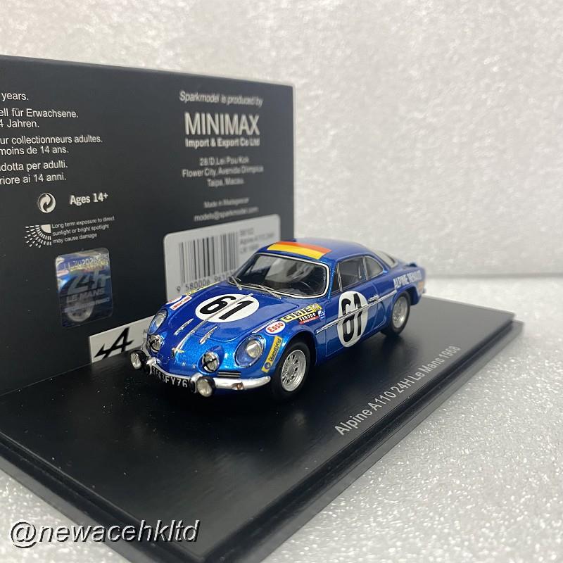 Alpine A110 No.61 24H Le Mans 1968 M. Nusbaumer - J. Bourdon
