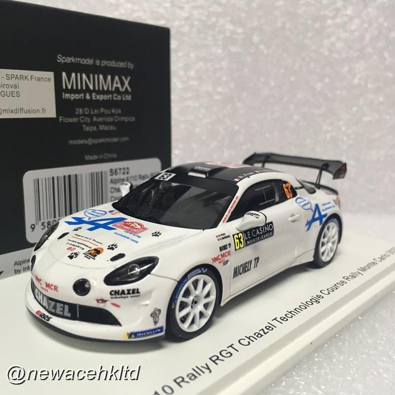 Alpine A110 Rally Rgt No.63 Chazel Technologie Course Rally Monte Carlo 2023