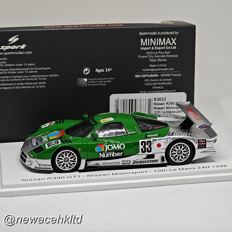 Nissan R390 Gt1 No.33 Nissan Motorsport 10Th Le Mans 24H 1998