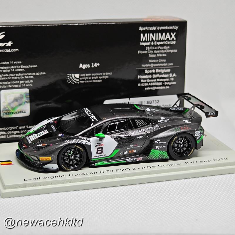 Lamborghini Huracan Gt3 Evo 2 No.8 Ags Events 24H Spa 2023