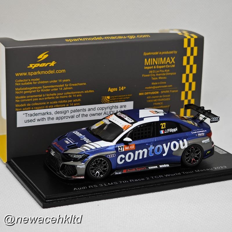 Audi Rs 3 Lms No.127 7Th Race 2 Tcr World Tour Macau 2023 John Filippi