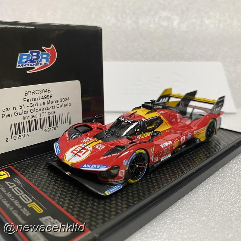 Ferrari 499P Car N. 51 - 3Rd Le Mans 2024 Drivers Pier Guidi Giovinazzi Calado
