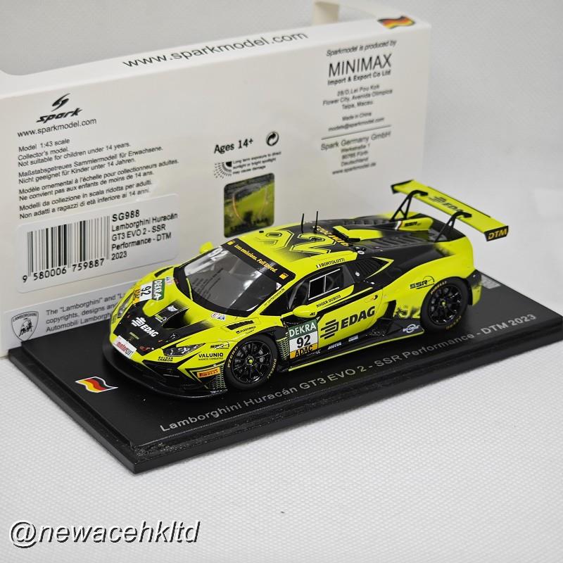 Lamborghini Huracan Gt3 Evo 2 No.92 Ssr Performance - Dtm 2023 - Mirko Bortolotti