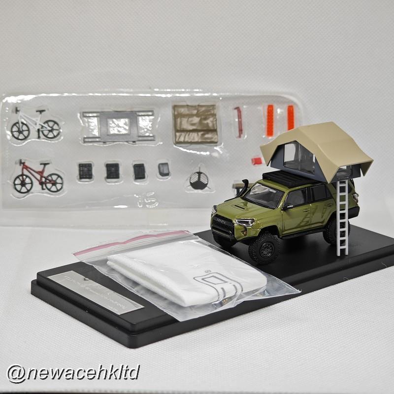 Toyota 4 Runner Light Modified Version - Green (Lhd) (With 13 Accessories)