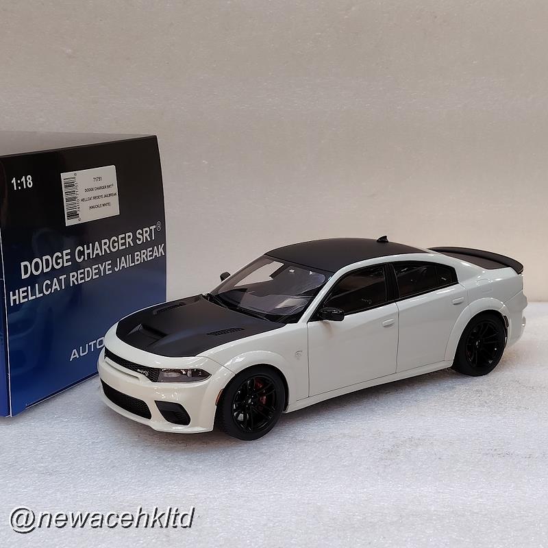 DODGE CHARGER SRT HELLCAT REDEYE JAILBREAK (KNUCKLE WHITE) # AUTOart 1/18