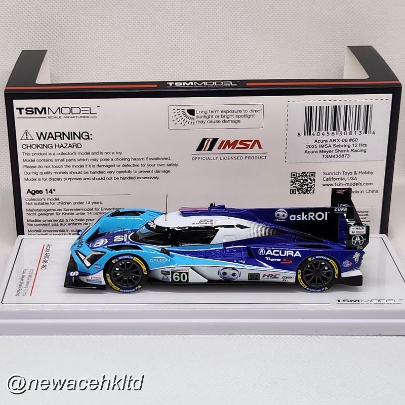 Acura Arx-06 No.60 Acura Meyer Shank Racing 2025 IMSA Sebring 12 Hrs