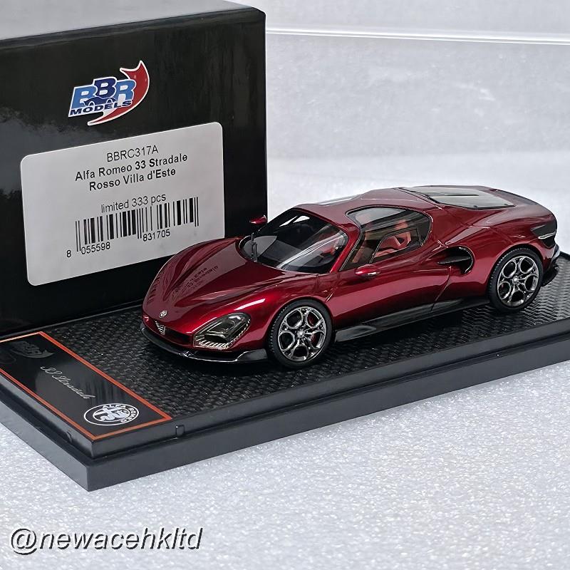 Alfa Romeo 33 StradaleRosso Villa D’Este # BBR MODEL 1/43