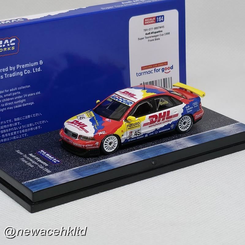 1/64 Tarmac Works Audi A4 Quattro Super Tourenwagen Cup - Frank Biela (1998) [T64-077-98STW45]