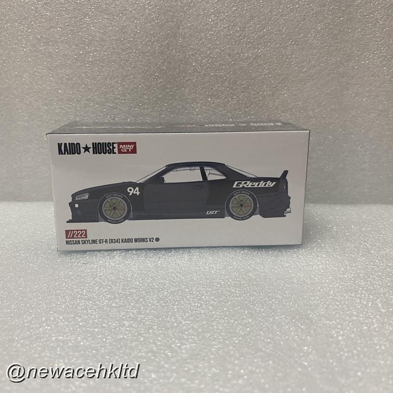 1/64 Mini GT Nissan Skyline GT-R R34 Kaido Works GReddy V2 [KHMG222]