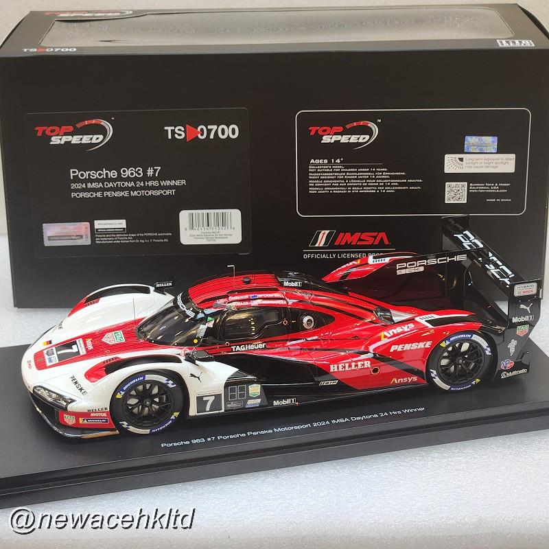 1/18 Top Speed Porsche 963 #7 Penske Motorsport Daytona 24 Hrs Winner (2024) [TS0700]