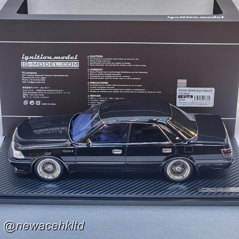 1/18 Ignition Model Toyota Crown Royal Saloon G 130 - Black [IG3736]