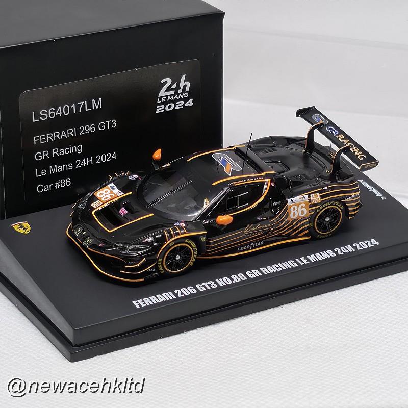 1/64 Looksmart Ferrari 296 GT3 #86 GR Racing Le Mans 24H - M. Wainwright / D. Serra / R. Pera (2024) [LS64017LM]