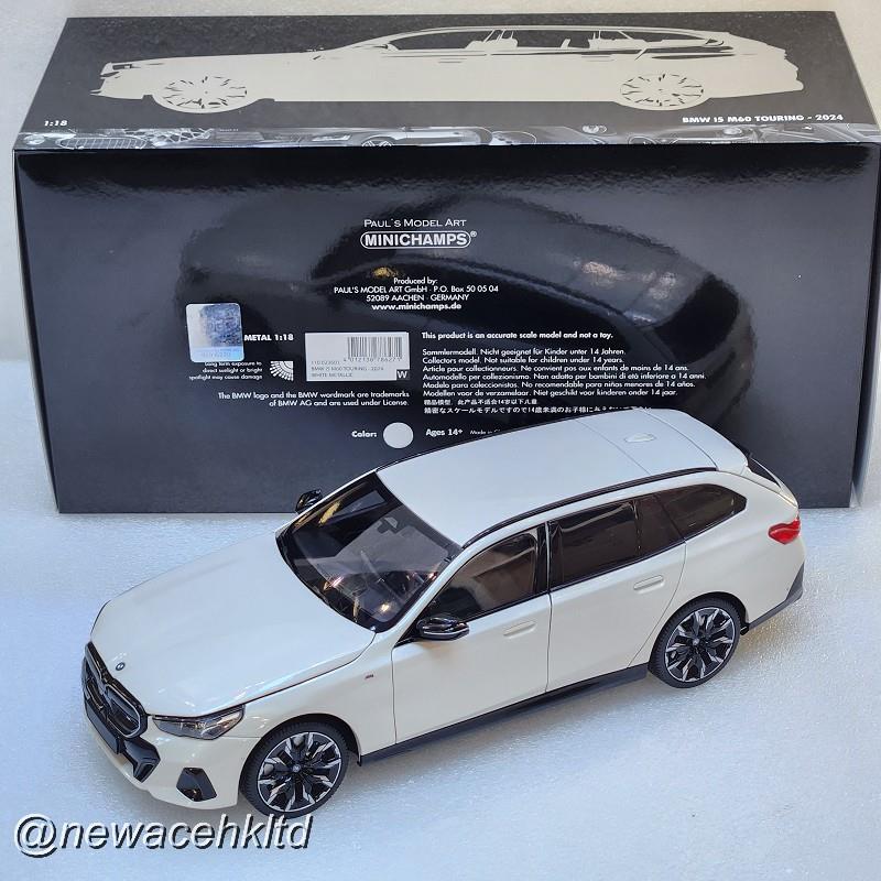 1/18 Minichamps BMW i5 M60 Touring - White Metallic (2024) [110023601]