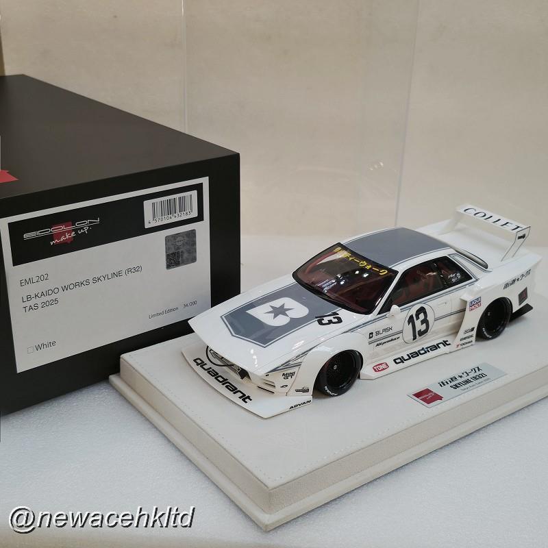 1/18 Make Up Model Nissan Skyline R32 LB-Kaido Works TAS (2025) [EML202]