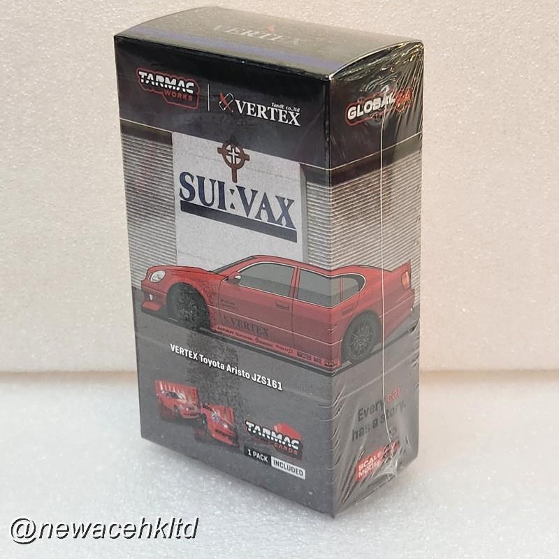 1/64 Tarmac Works Toyota Aristo JZS161 Red with Trading Cards [T64G-081-RE]