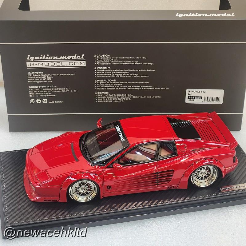 1/18 Ignition Model Ferrari 512 BB LB-Works - Red [IG3749]