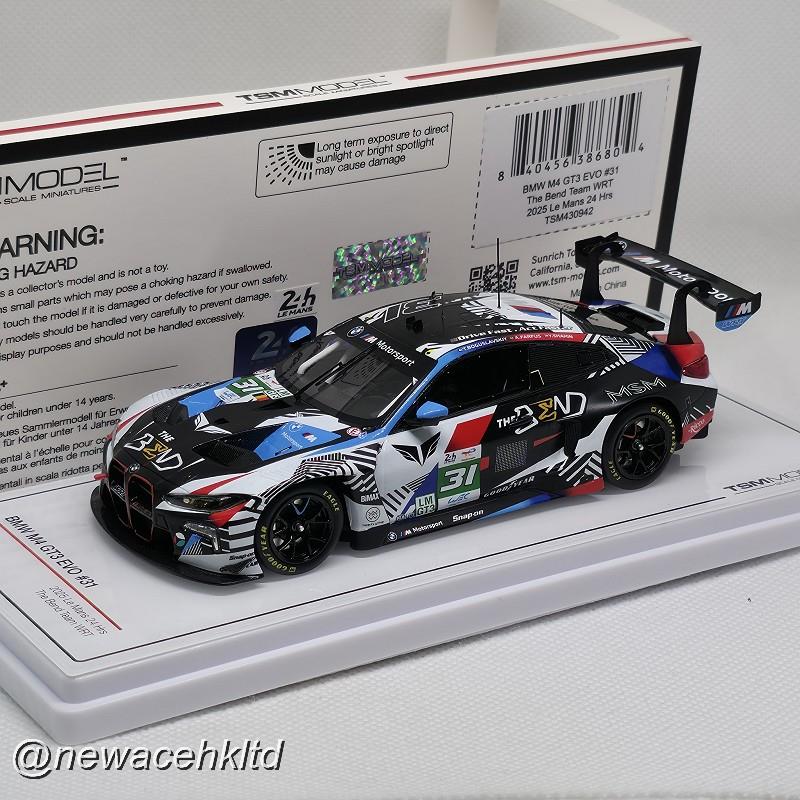1/43 TSM Model BMW M4 GT3 EVO #31 The Bend Team WRT Le Mans 24 Hrs (2025) [TSM430942]