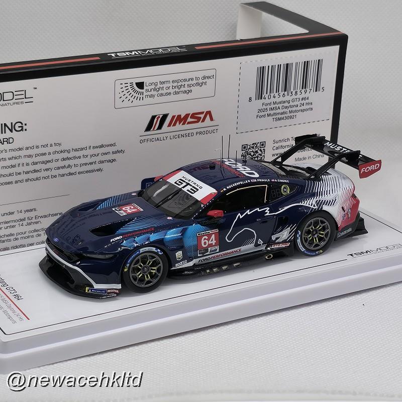 1/43 TSM Model Ford Mustang GT3 #64 Multimatic Motorsports Daytona 24 Hrs (2025) [TSM430921]