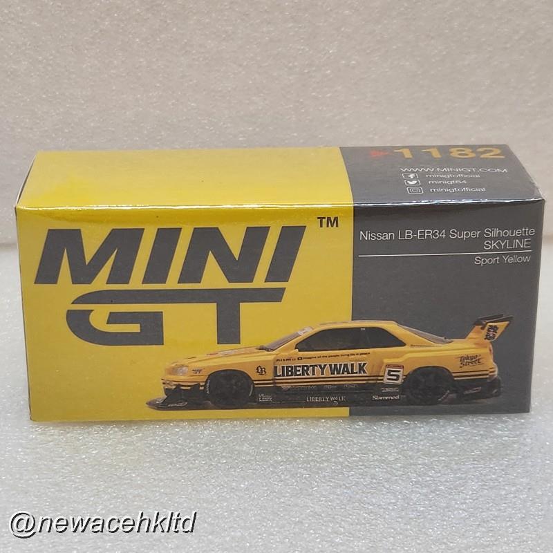 1/64 Mini GT Nissan Skyline LB-ER34 Super Silhouette - Sport Yellow [MGT01182-R]